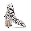 2019 High Heel Stiletto Women's Pumps White Snake Leather Horse hair x19-c138C Ladies women custom Dress Shoes Heels For Lady